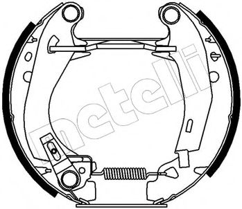 Комплект тормозных колодок METELLI 51-0022