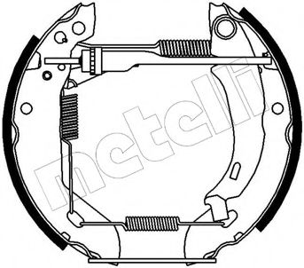 Комплект тормозных колодок METELLI 51-0039