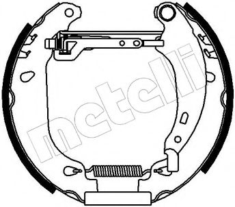 Комплект тормозных колодок METELLI 51-0098