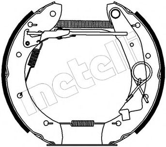 Комплект тормозных колодок METELLI 51-0140