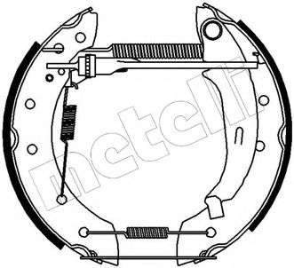Комплект тормозных колодок METELLI 51-0161