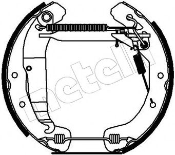Комплект тормозных колодок METELLI 51-0177