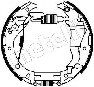 Комплект тормозных колодок METELLI 51-0208