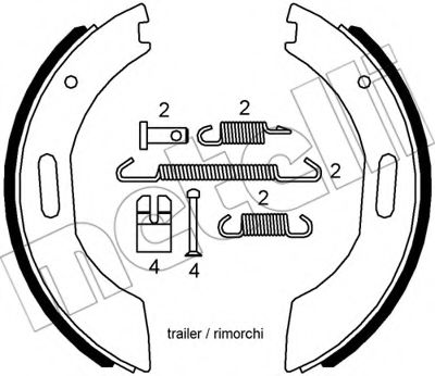 Комплект тормозных колодок METELLI 53-0591