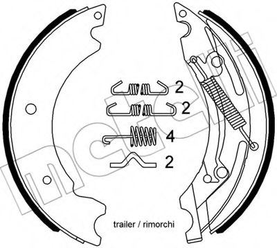 Комплект тормозных колодок METELLI 53-0594