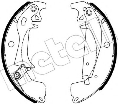 Комплект тормозных колодок METELLI 53-0624Y