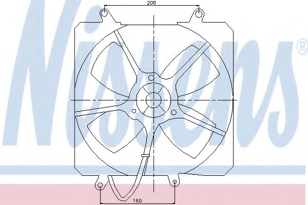 Вентилятор, охлаждение двигателя NISSENS 85000