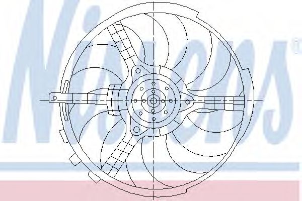 Вентилятор, охлаждение двигателя NISSENS 85037