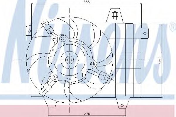 Вентилятор, охлаждение двигателя NISSENS 85072