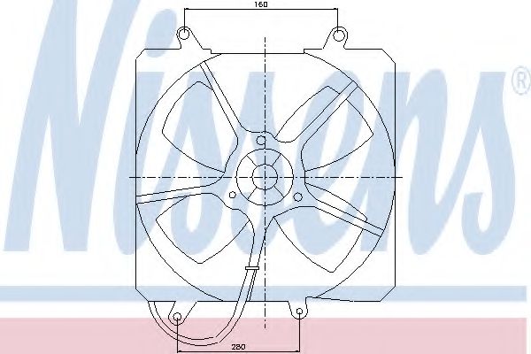 Вентилятор, охлаждение двигателя NISSENS 85095