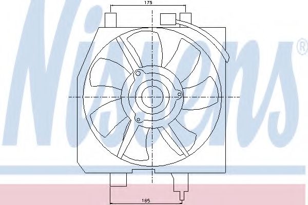 Вентилятор, конденсатор кондиционера NISSENS 85275