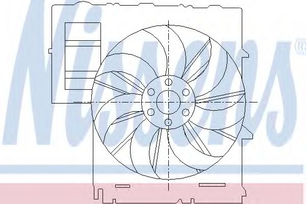 Вентилятор, охлаждение двигателя NISSENS 85292