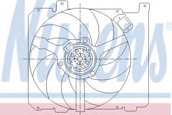 Вентилятор, охлаждение двигателя NISSENS 85377