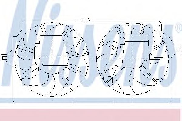 Вентилятор, охлаждение двигателя NISSENS 85408