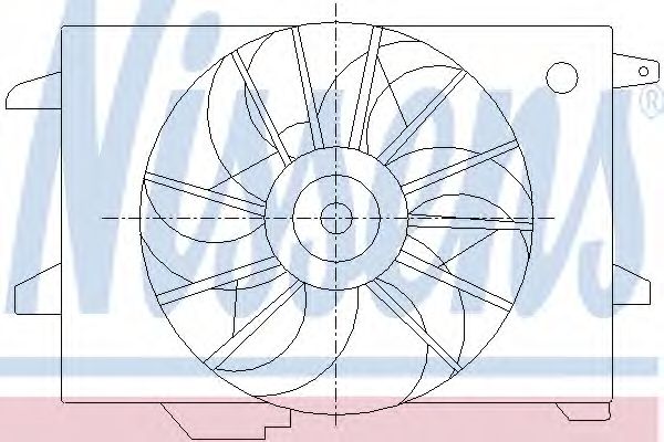 Вентилятор, охлаждение двигателя NISSENS 85416