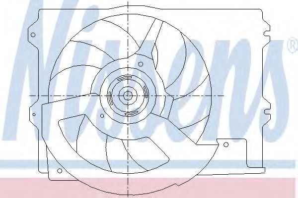 Вентилятор, охлаждение двигателя NISSENS 85444