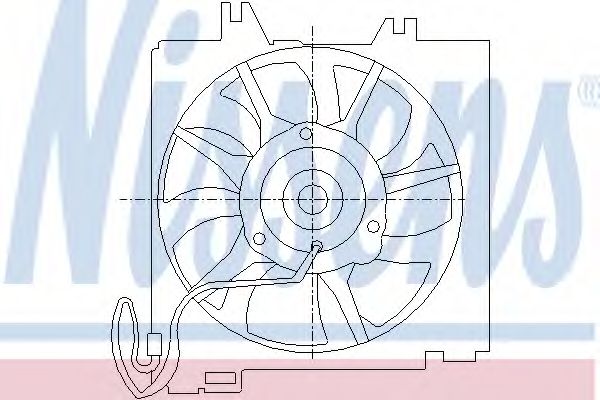 Вентилятор, конденсатор кондиционера NISSENS 85456
