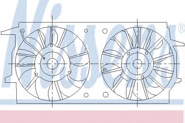 Вентилятор, охлаждение двигателя NISSENS 85461