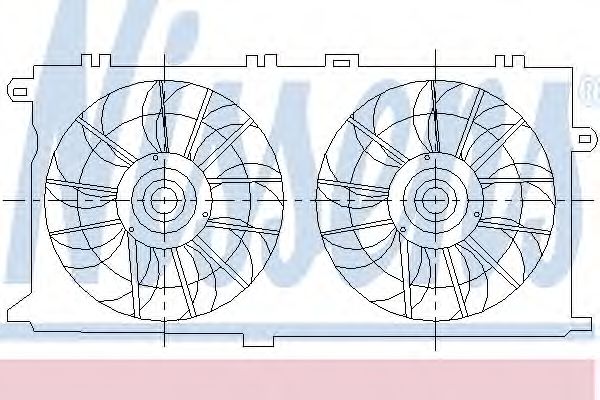 Вентилятор, охлаждение двигателя NISSENS 85465