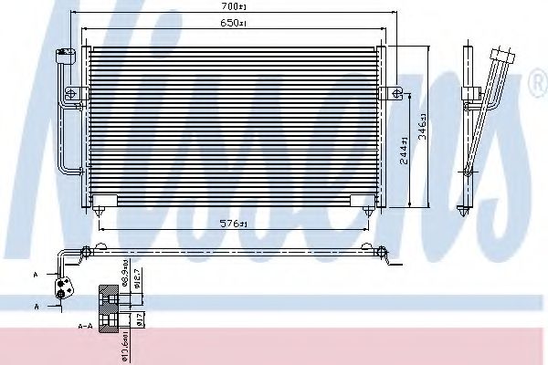 Конденсатор, кондиционер NISSENS 940101