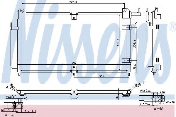 Конденсатор, кондиционер NISSENS 940290