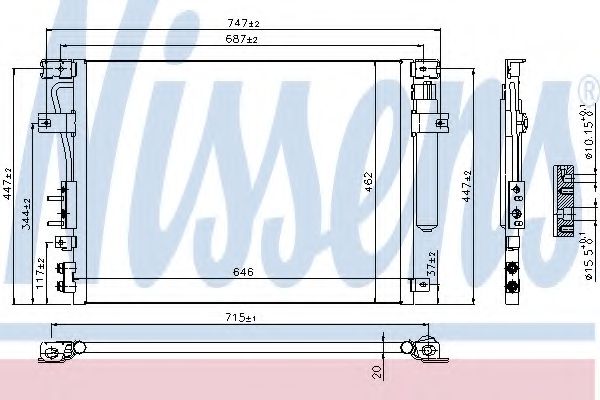 Конденсатор, кондиционер NISSENS 940348