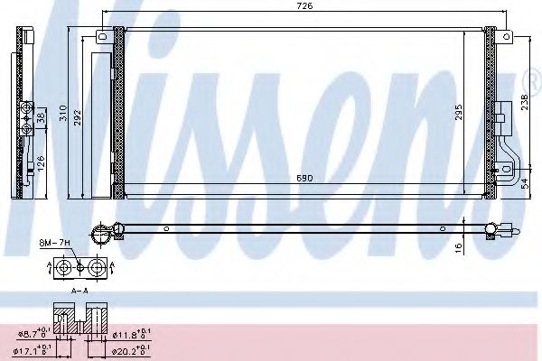 Конденсатор, кондиционер NISSENS 940390