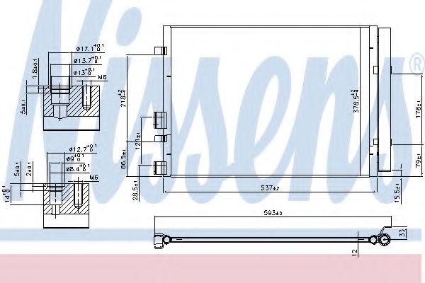 Конденсатор, кондиционер NISSENS 940405