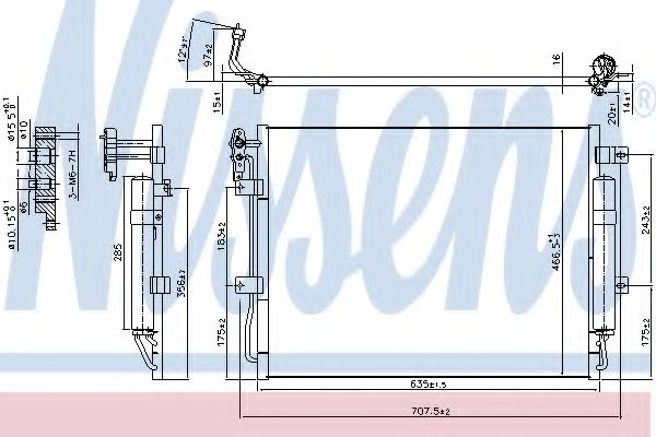 Конденсатор, кондиционер NISSENS 940406