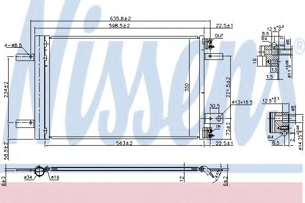 Конденсатор, кондиционер NISSENS 940458