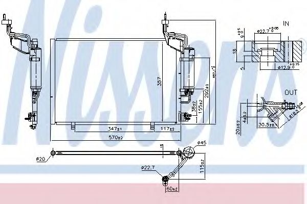 Конденсатор, кондиционер NISSENS 940526