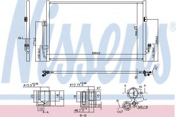 Конденсатор, кондиционер NISSENS 940556