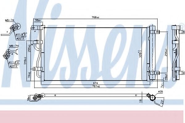 Конденсатор, кондиционер NISSENS 940569