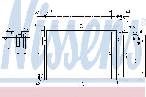 Конденсатор, кондиционер NISSENS 940693