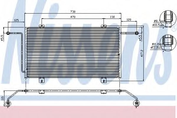 Конденсатор, кондиционер NISSENS 94326