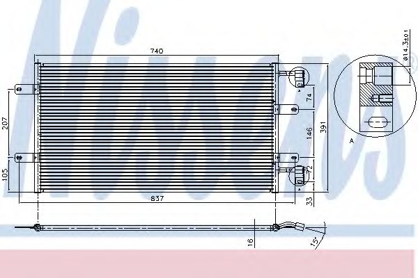 Конденсатор, кондиционер NISSENS 94678