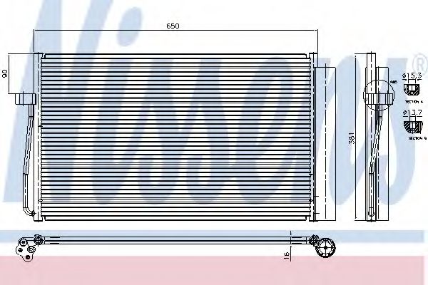 Конденсатор, кондиционер NISSENS 94747