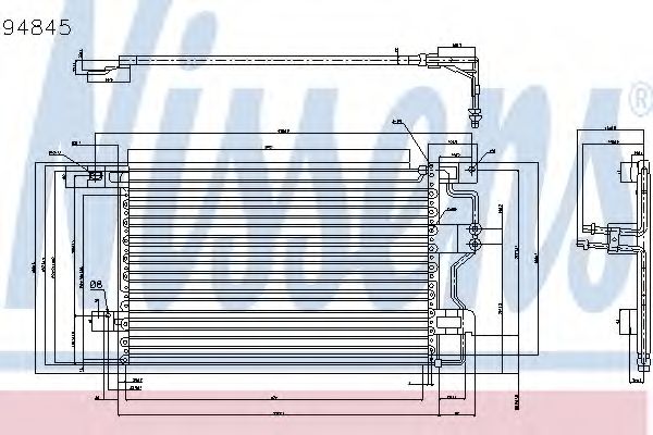 Конденсатор, кондиционер NISSENS 94845