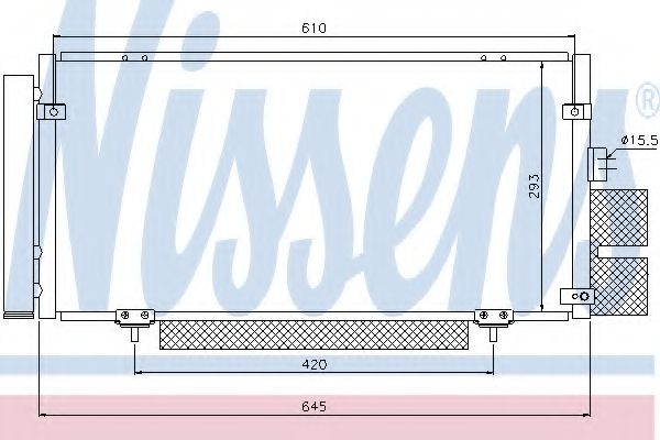 Конденсатор, кондиционер NISSENS 94885