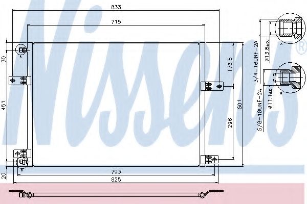 Конденсатор, кондиционер NISSENS 94912