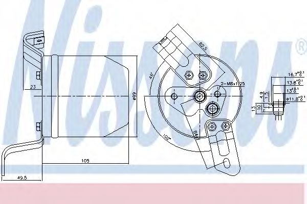 Осушитель, кондиционер NISSENS 95004