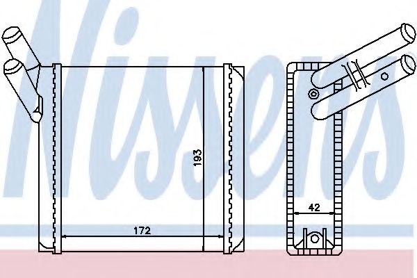Теплообменник, отопление салона NISSENS 71170