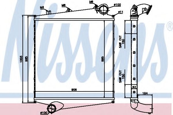 Интеркулер NISSENS 96990