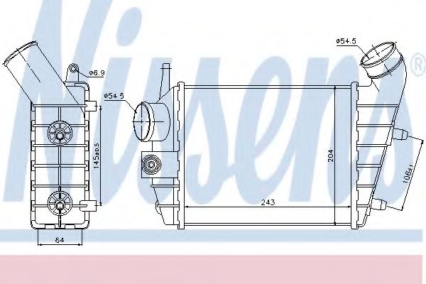 Интеркулер NISSENS 96699