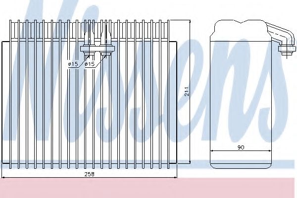 Испаритель, кондиционер NISSENS 92171