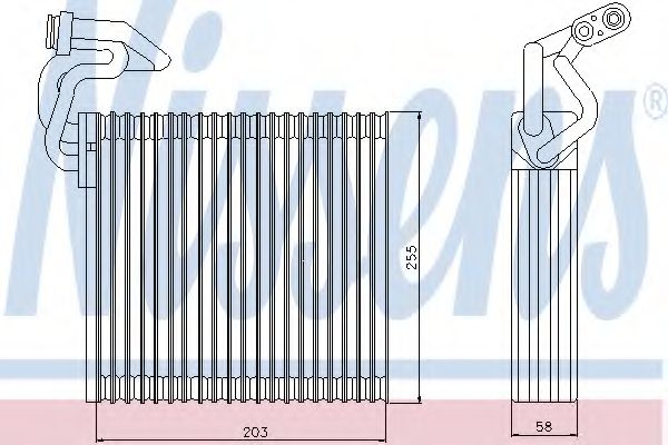 Испаритель, кондиционер NISSENS 92214