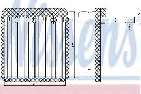 Испаритель, кондиционер NISSENS 92193