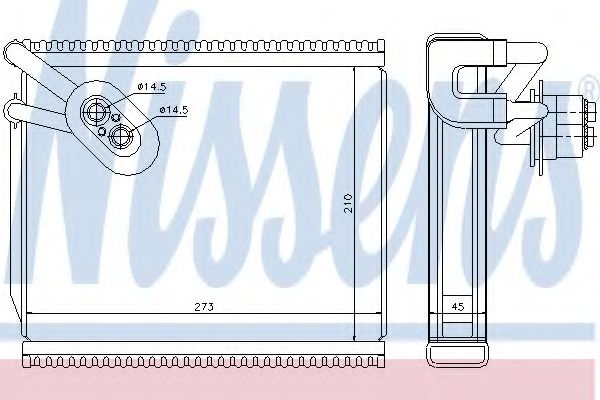 Испаритель, кондиционер NISSENS 92291