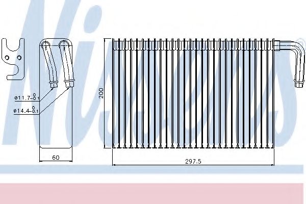 Испаритель, кондиционер NISSENS 92298