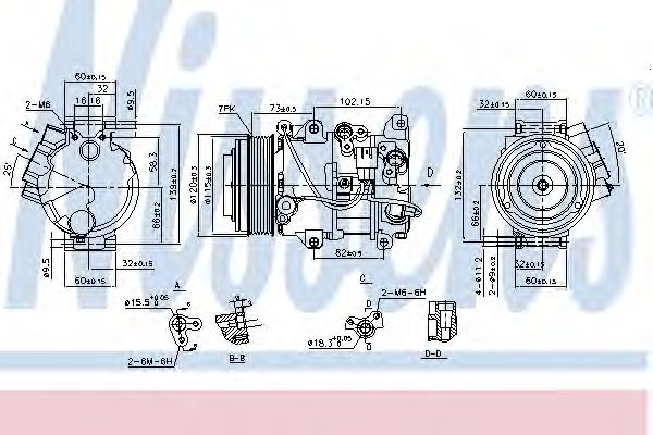 Компрессор, кондиционер NISSENS 890141